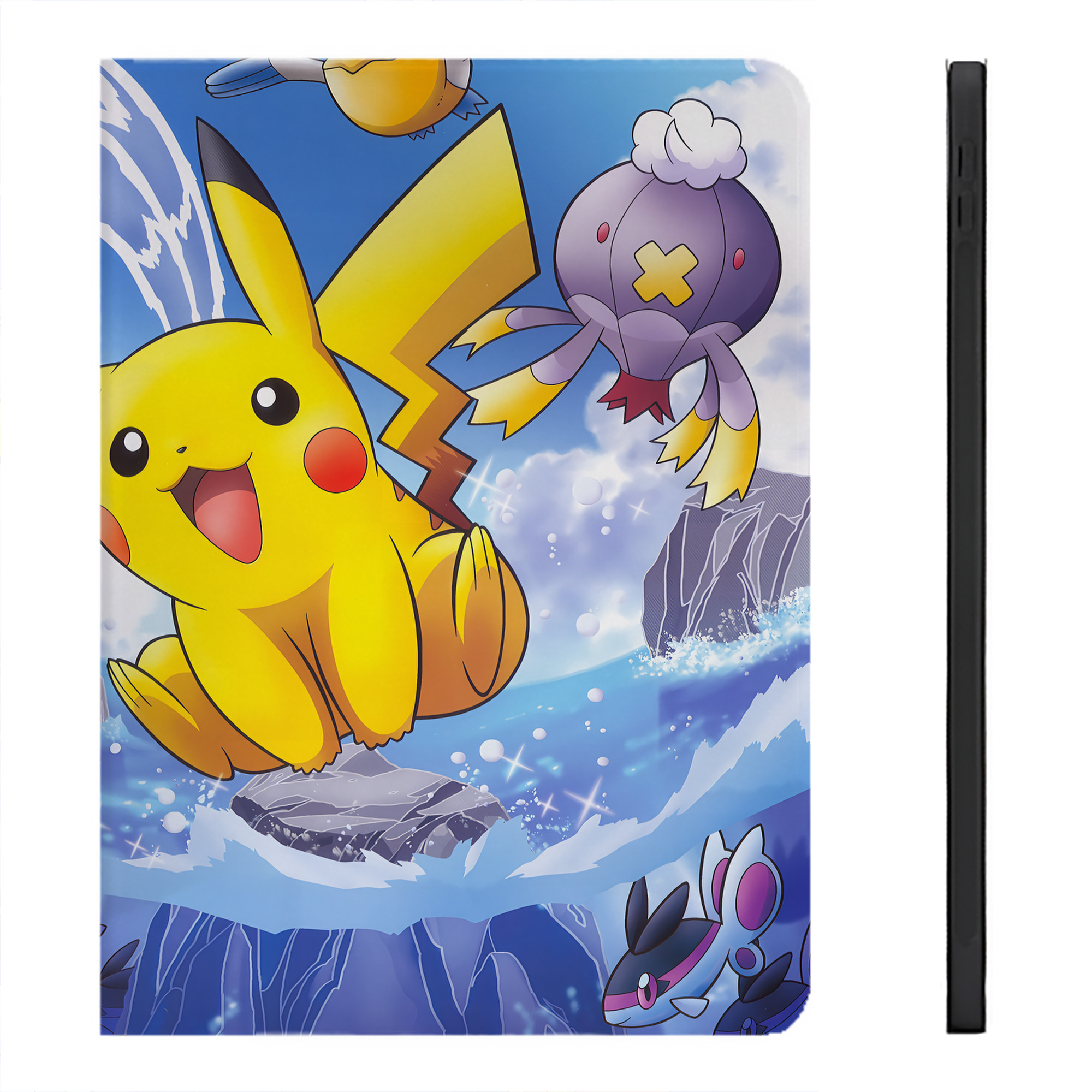 （画像用） ポケットモンスター Pokémon IPadケース ペンホルダー付き ブックスタイルデザイン